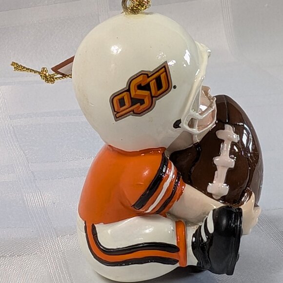 OKLAHOMA STATE UNIVERSITY COWBOYS OSU FOOTBALL NCAA CHRISTMAS ORNAMENT DECOR NOS - Picture 10 of 16